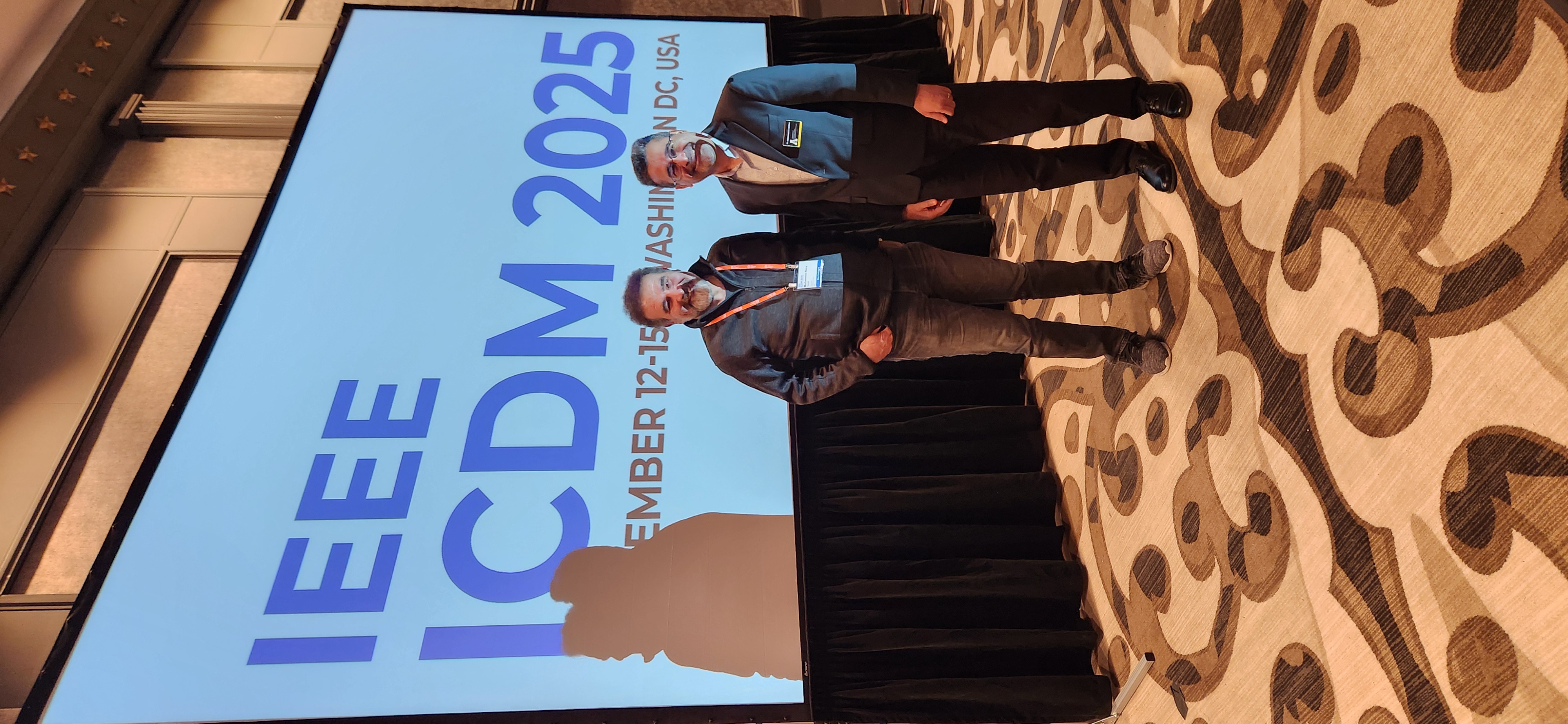 Ali Javidian with Dr. Siadat at ICDM 2025