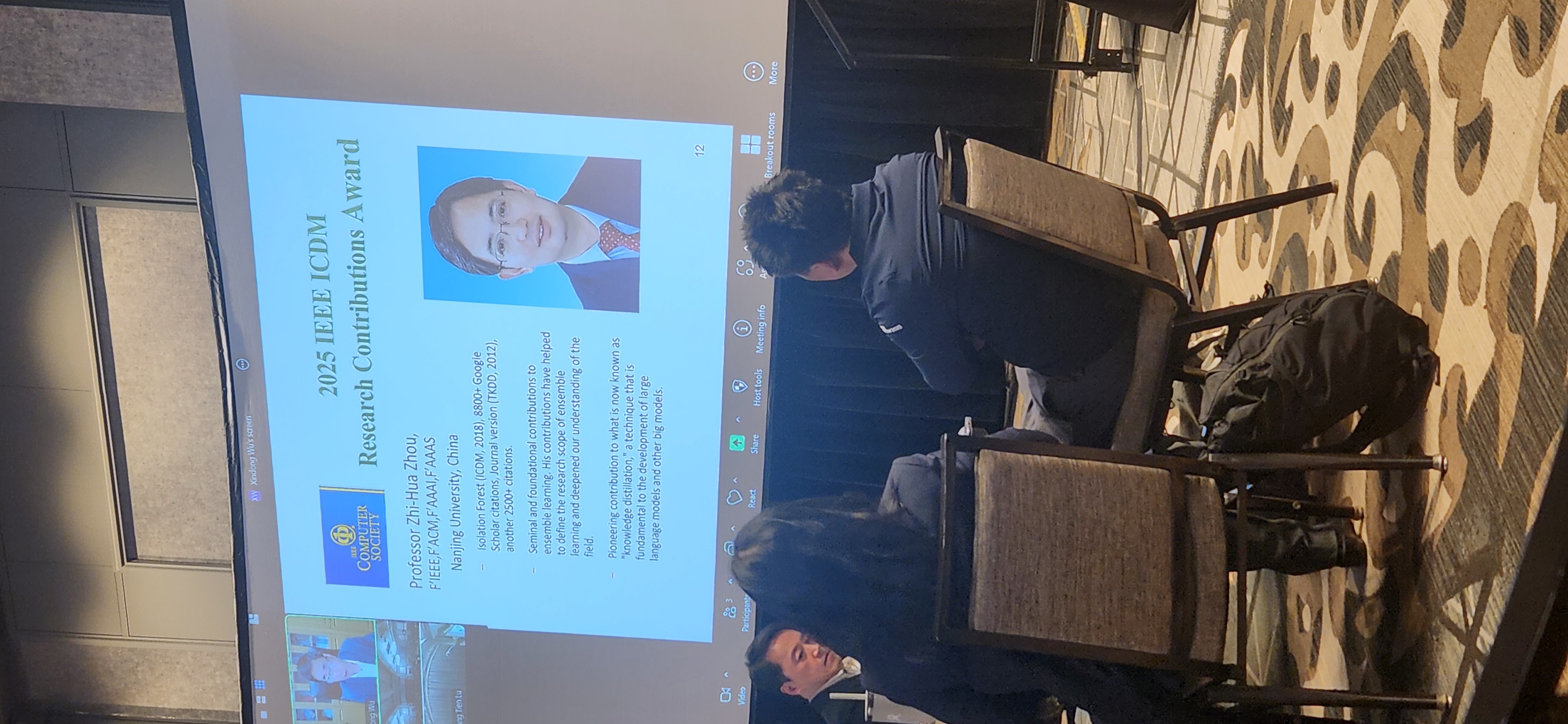 ICDM 2025 Research Contributions Award slide