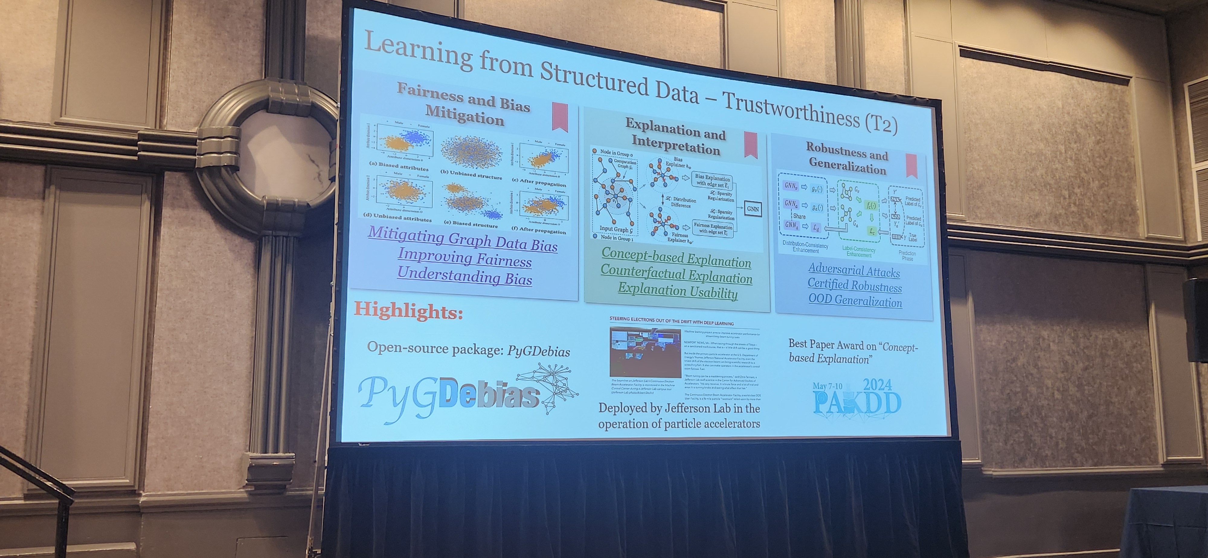 Learning from Structured Data trustworthiness slide.