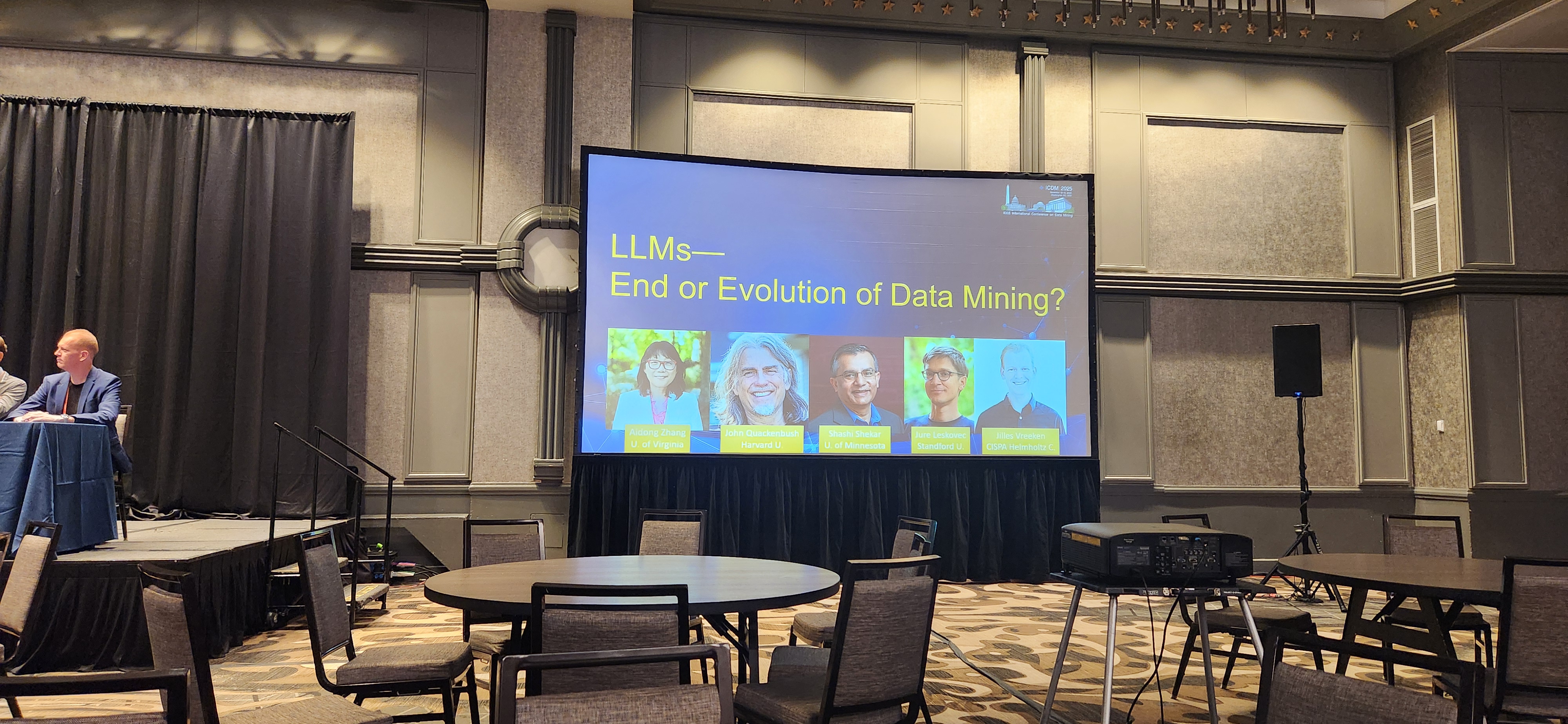 Slide asking whether LLMs are the end or evolution of data mining.