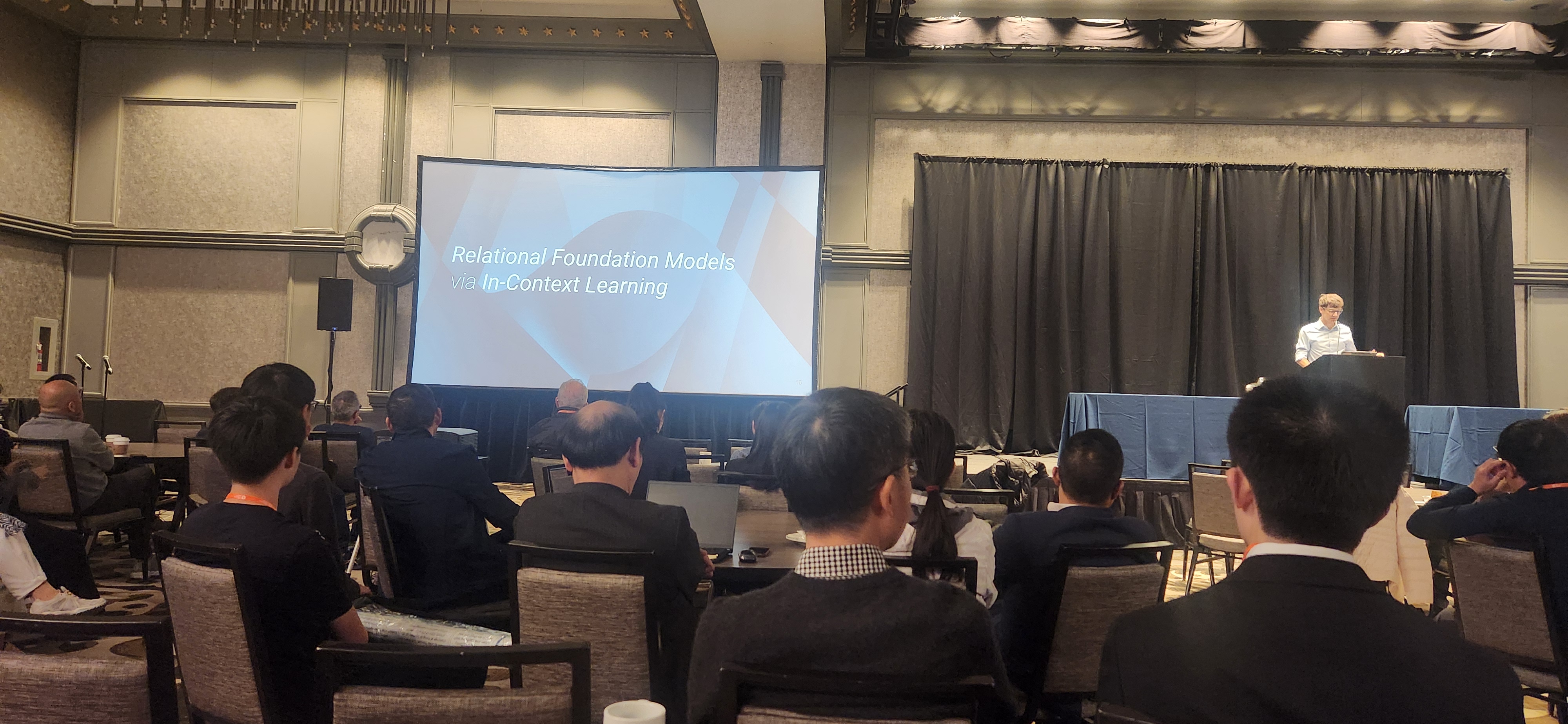 Slide introducing relational foundation models via in-context learning.